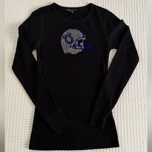 Vintage Indianapolis Colts Rhinestone Long Sleeve Shirt